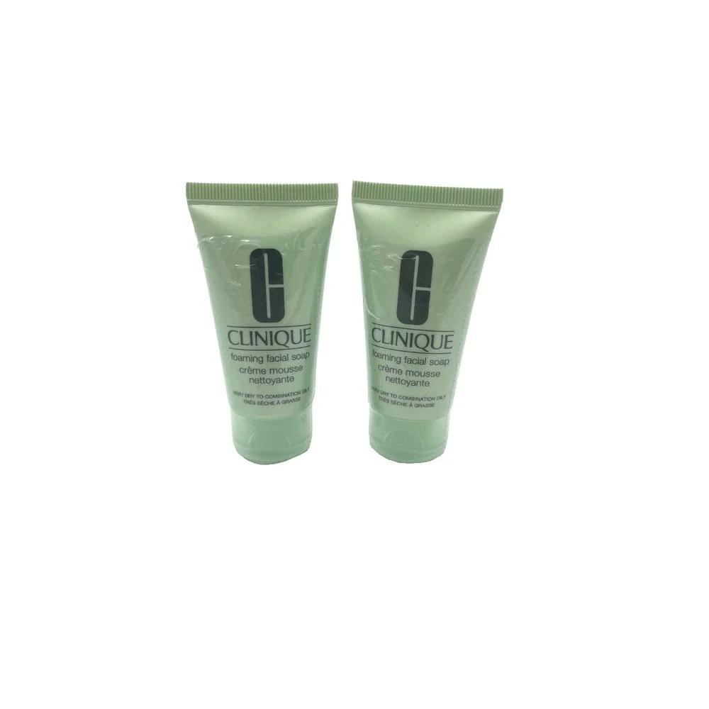 Clinique Foaming Facial Soap‎ for Very Dry to Combination 1 Fl oz / 30 ml x 2